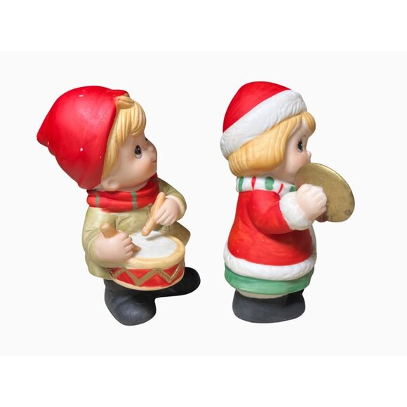 Homco Figurines Decoration #5564 Children Musicians with Drums Cymbals - Picture 10 of 13